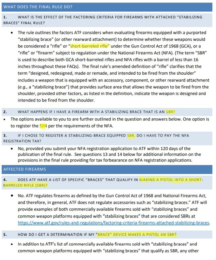 Debunking some persistent online myths about the arm brace rule 2021R