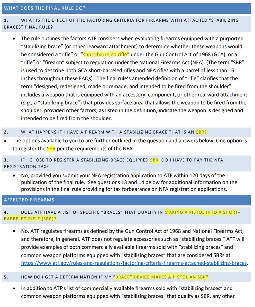 Debunking some persistent online myths about the arm brace rule